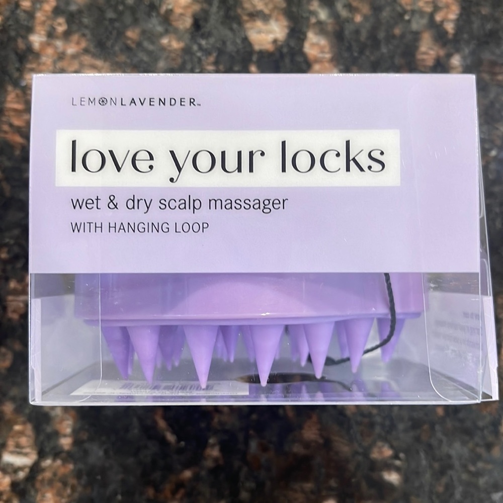 Lemon lavender wet/dry scalp massager